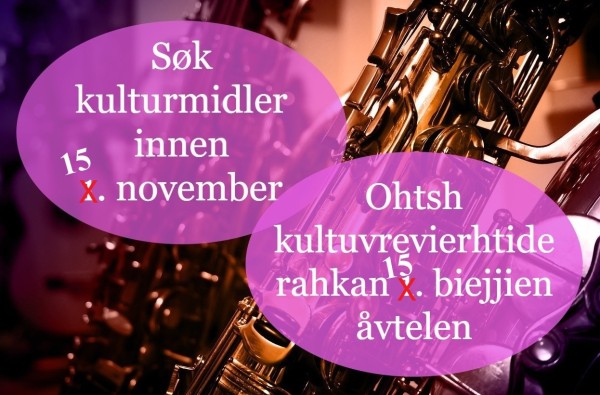 Lenke til artikkel: Søk kulturmidler innen 15. november